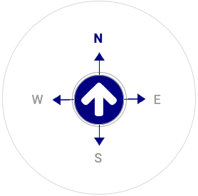 Water Compass Direction - North